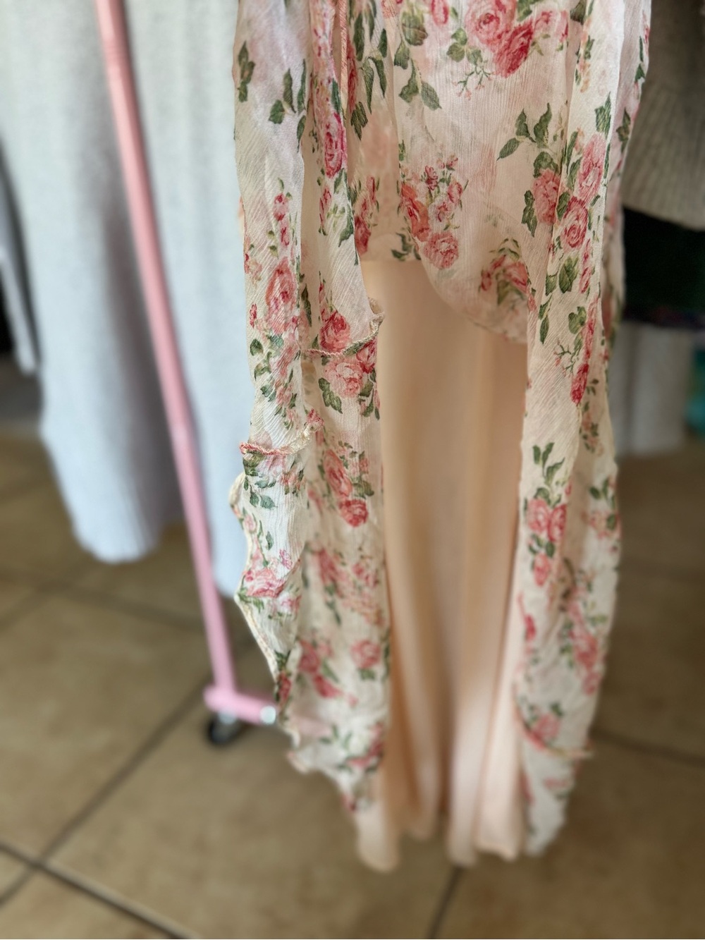 Mango V Neck Floral Maxi Dress - Picture 8 of 11